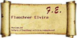 Flaschner Elvira névjegykártya